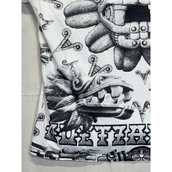 Aztec All Over Print Shirt Yazbek Tag Size 2XL - Picture 14 of 16